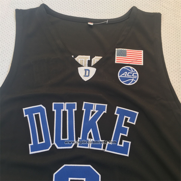 Camiseta NCAA Duke Blue Devils Cam Reddish Negro
